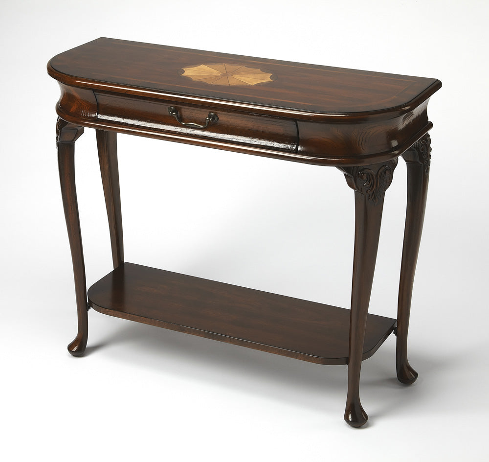 Butler Specialty Company - Ridgeland 36 in. W Rectangular Wood 1 Drawer Console Table, Dark Brown - 2110024