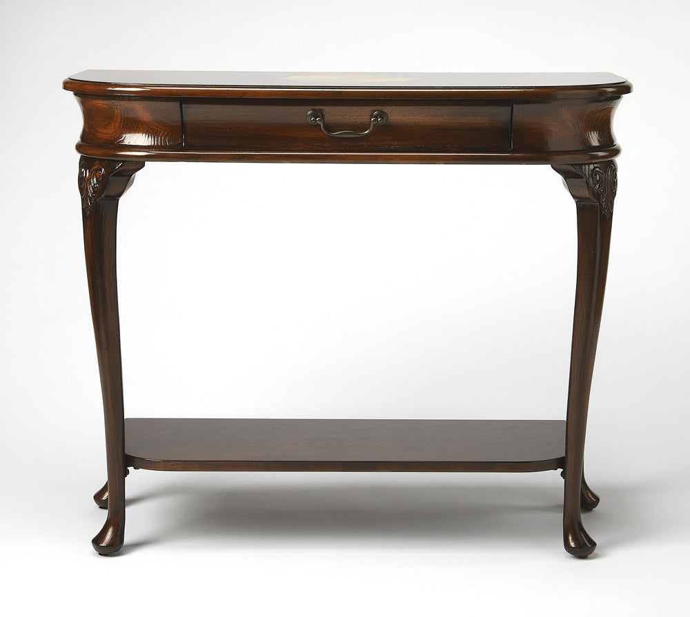 Butler Specialty Company - Ridgeland 36 in. W Rectangular Wood 1 Drawer Console Table, Dark Brown - 2110024