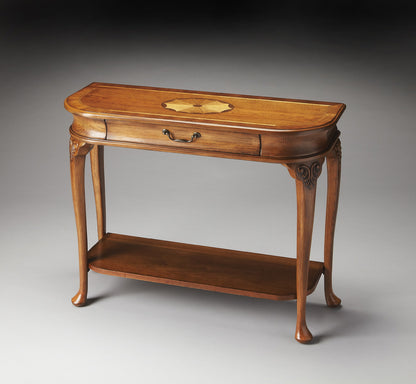 Butler Specialty Company - Ridgeland 36 in. W Rectangular Wood 1 Drawer Console Table, Medium Brown - 2110101