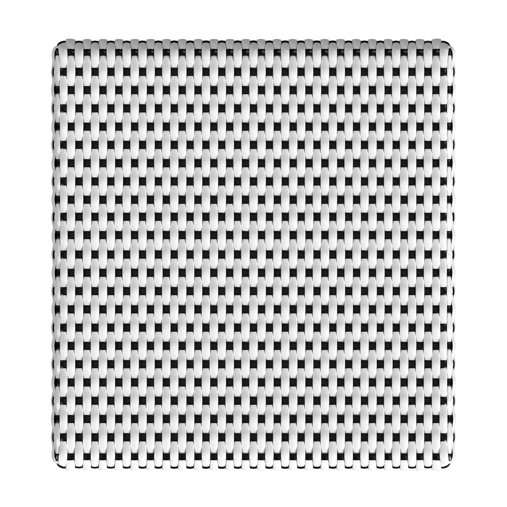 Butler Specialty Company - Riviera 24 in. Seat Height Square Rattan Counter Height Stool, Black/White - 5757295