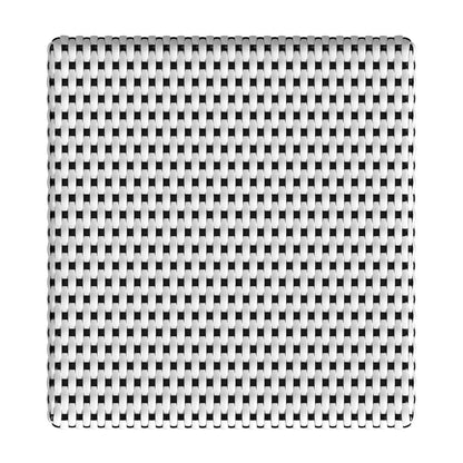 Butler Specialty Company - Riviera 24 in. Seat Height Square Rattan Counter Height Stool, Black/White - 5757295