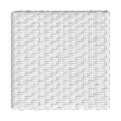 Butler Specialty Company - Riviera 24 in. Seat Height Square Rattan Counter Height Stool, Glossy White - 5757304