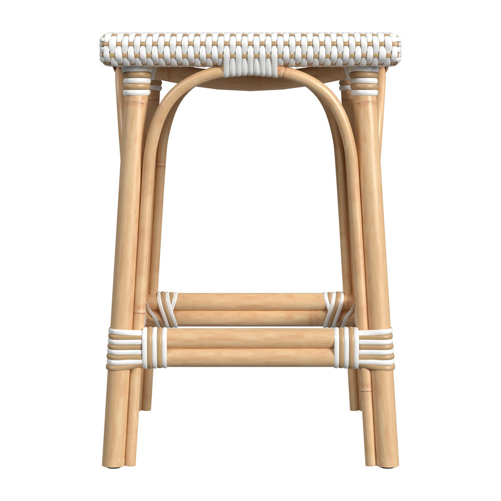 Butler Specialty Company - Riviera 24 in. Seat Height Square Rattan Counter Height Stool, Tan - 5757415