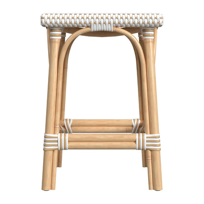 Butler Specialty Company - Riviera 24 in. Seat Height Square Rattan Counter Height Stool, Tan - 5757415