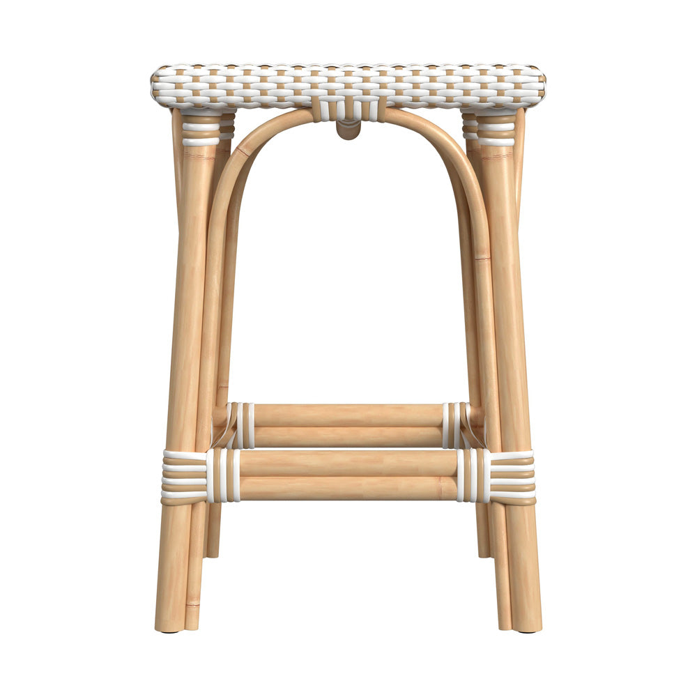 Butler Specialty Company - Riviera 24 in. Seat Height Square Rattan Counter Height Stool, Tan - 5757415