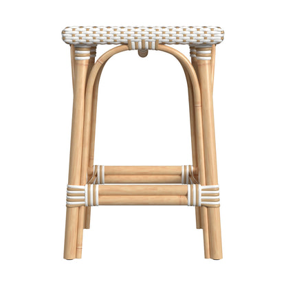 Butler Specialty Company - Riviera 24 in. Seat Height Square Rattan Counter Height Stool, Tan - 5757415