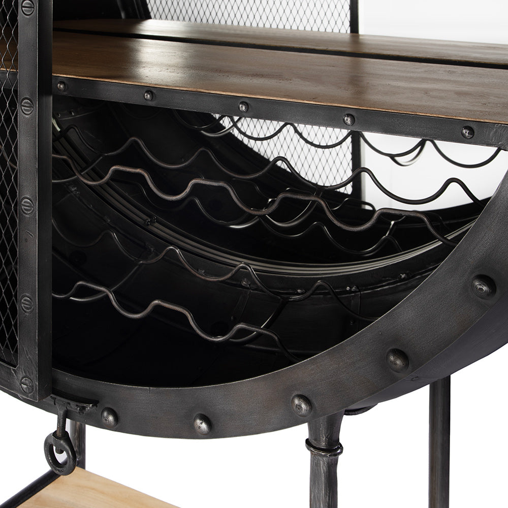 Butler Specialty Company - Roanoke 43 in W x 69 in. H Iron Bar Cabinet, Black - 5900330 View 3