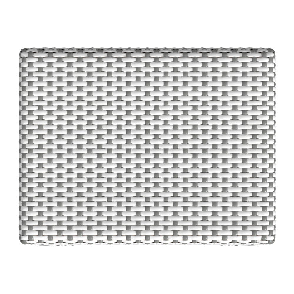 Butler Specialty Company - Robias 30 in. Seat Height Rectangular Rattan Bar Height Backless Stool with Footrest, Gray/White Dot - 5604266