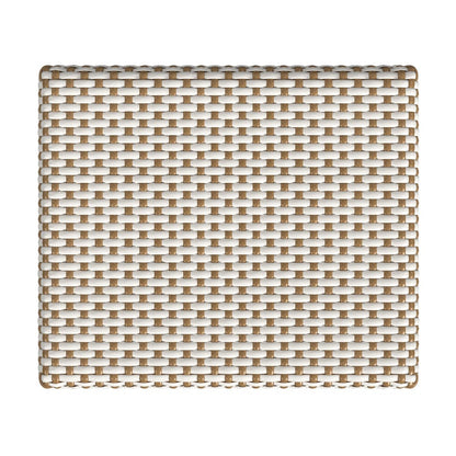 Butler Specialty Company - Robias 30 in. Seat Height Rectangular Rattan Bar Height Backless Stool with Footrest, White/Tan Dot - 5604415