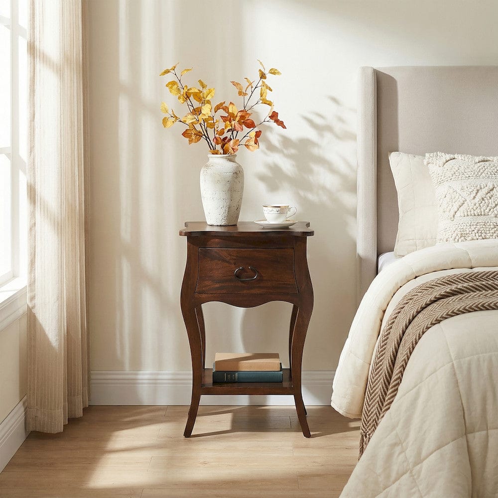 Butler Specialty Company - Rochelle 18 in. W Rectangular Wood 1 Drawer Nightstand, Dark Brown - 9308342 view 3