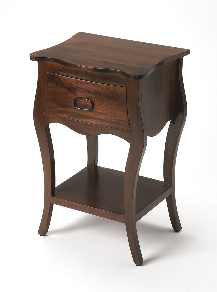 Butler Specialty Company - Rochelle 18 in. W Rectangular Wood 1 Drawer Nightstand, Dark Brown - 9308342