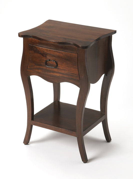 Butler Specialty Company - Rochelle 18 in. W Rectangular Wood 1 Drawer Nightstand, Dark Brown - 9308342