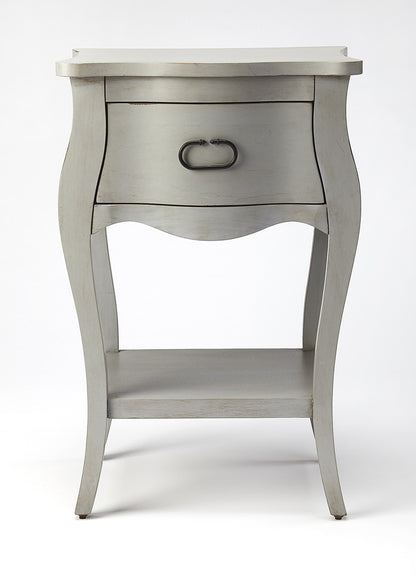 Butler Specialty Company - Rochelle 18 in. W Rectangular Wood 1 Drawer Nightstand, Gray - 9308329