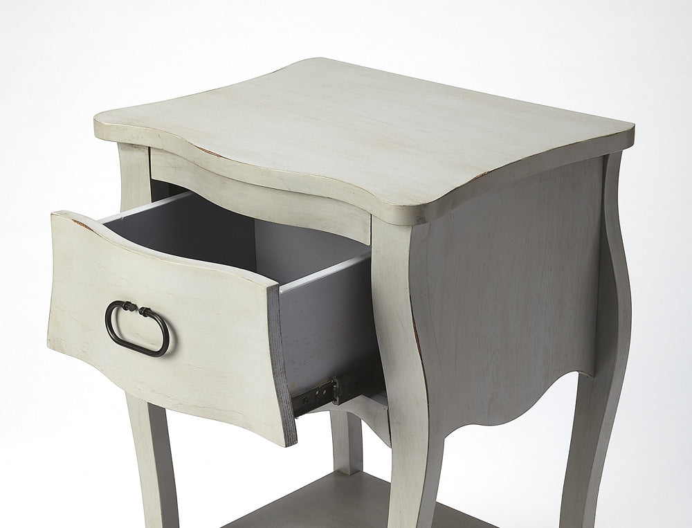 Butler Specialty Company - Rochelle 18 in. W Rectangular Wood 1 Drawer Nightstand, Gray - 9308329