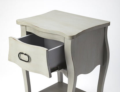 Butler Specialty Company - Rochelle 18 in. W Rectangular Wood 1 Drawer Nightstand, Gray - 9308329