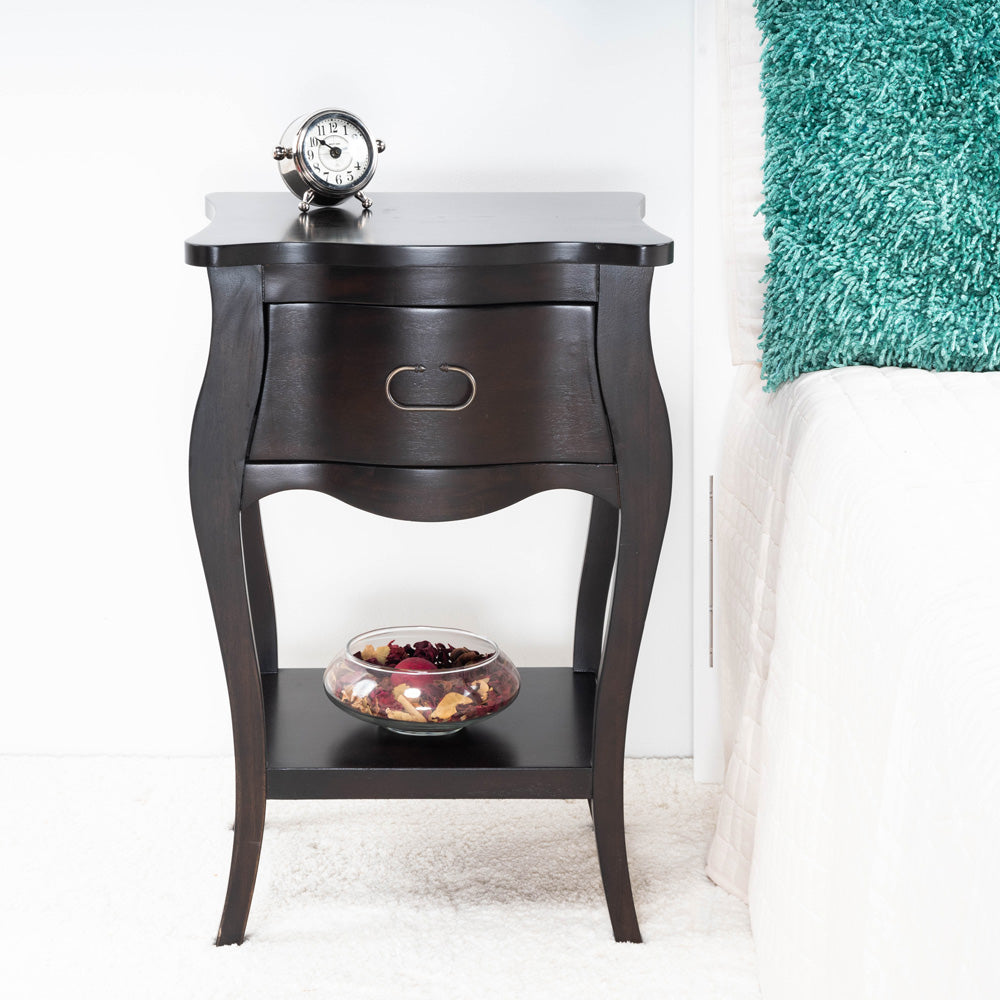 Butler Specialty Company - Rochelle 18 in. W Rectangular Wood 1 Drawer Nightstand, Dark Brown - 9308117
