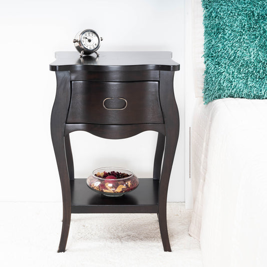 Butler Specialty Company - Rochelle 18 in. W Rectangular Wood 1 Drawer Nightstand, Dark Brown - 9308117