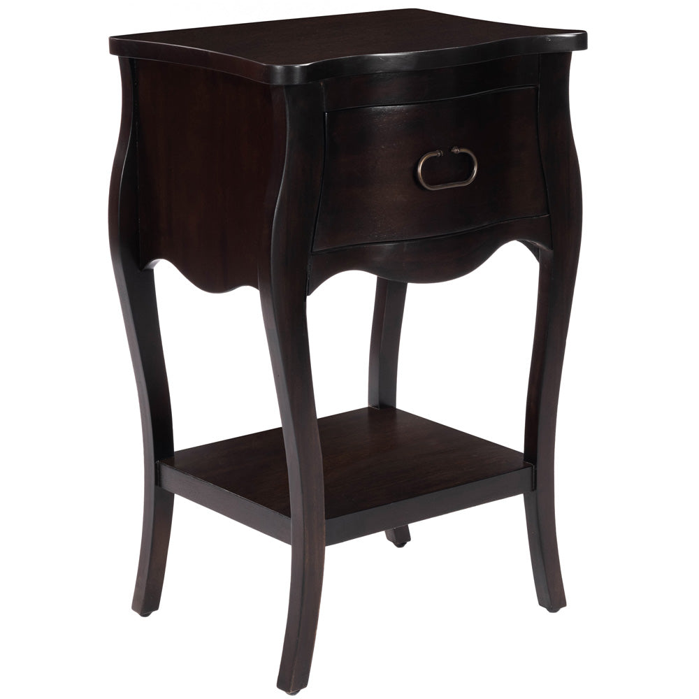 Butler Specialty Company - Rochelle 18 in. W Rectangular Wood 1 Drawer Nightstand, Dark Brown - 9308117