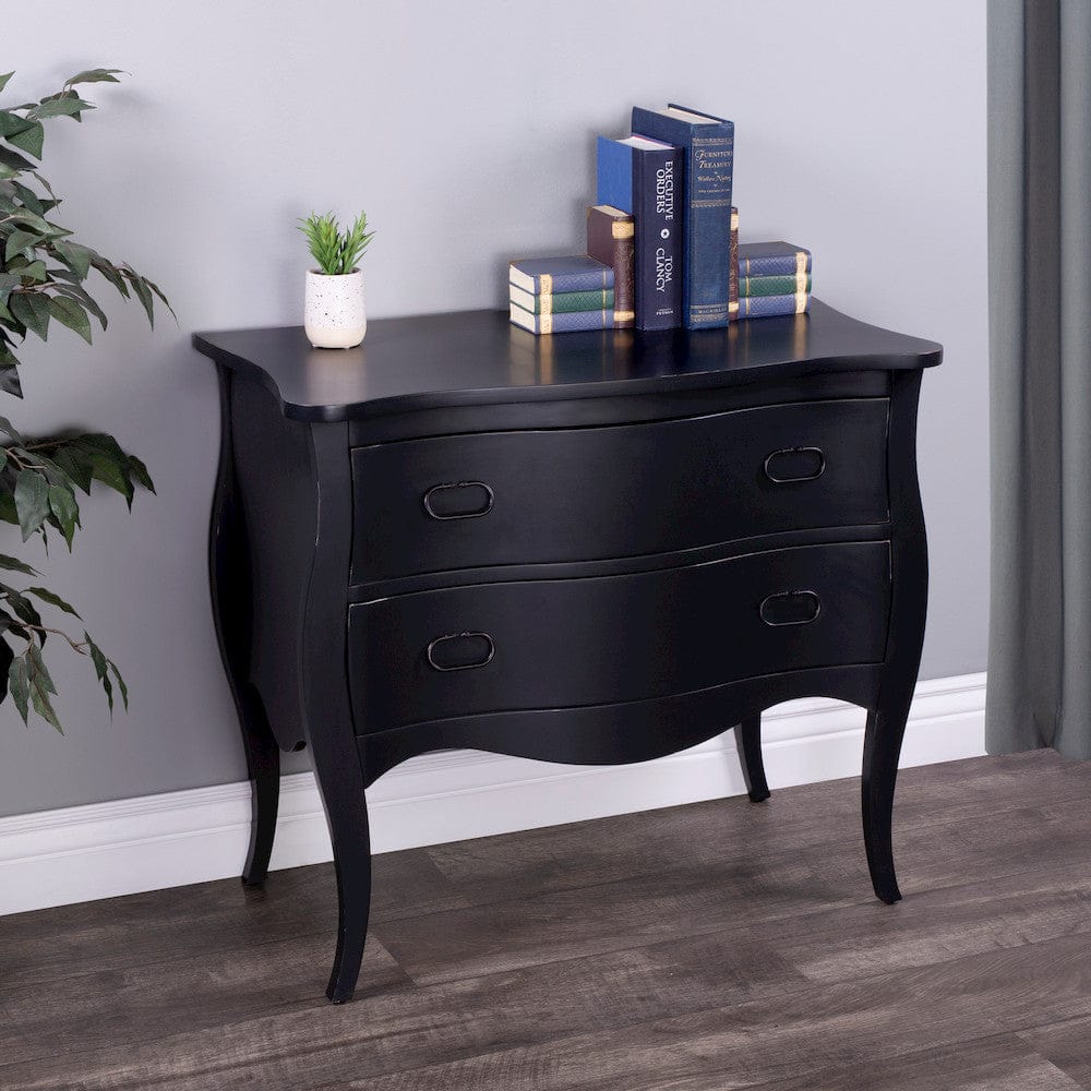 Butler Specialty Company - Rochelle 34 in. W Rectangular Wood 2 Drawer Accent Storage Chest, Black - 9307295 view 6