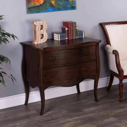 Butler Specialty Company - Rochelle 34 in. W Rectangular Wood 2 Drawer Accent Storage Chest, Dark Brown - 9307342 view 6
