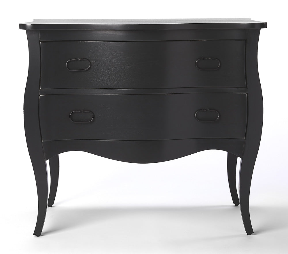 Butler Specialty Company - Rochelle 34 in. W Rectangular Wood 2 Drawer Accent Storage Chest, Black - 9307295