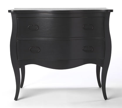Butler Specialty Company - Rochelle 34 in. W Rectangular Wood 2 Drawer Accent Storage Chest, Black - 9307295