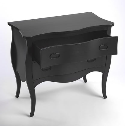Butler Specialty Company - Rochelle 34 in. W Rectangular Wood 2 Drawer Accent Storage Chest, Black - 9307295
