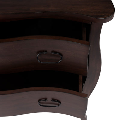 Butler Specialty Company - Rochelle 34 in. W Rectangular Wood 2 Drawer Accent Storage Chest, Dark Brown - 9307342