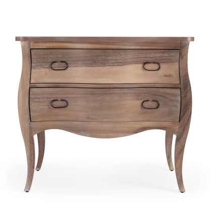 Butler Specialty Company - Rochelle 34 in. W Rectangular Wood 2 Drawer Accent Storage Chest, Light Brown - 9307312