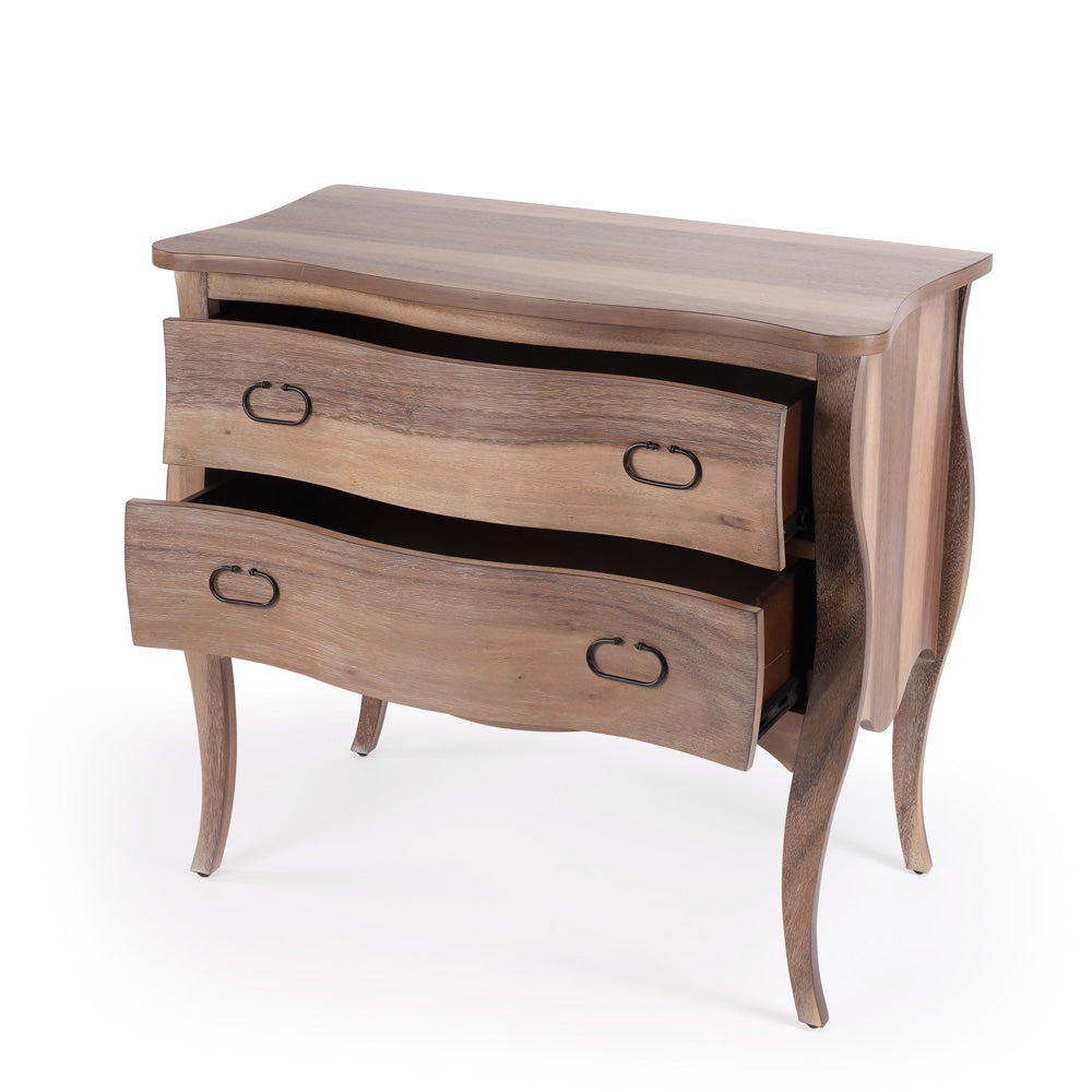 Butler Specialty Company - Rochelle 34 in. W Rectangular Wood 2 Drawer Accent Storage Chest, Light Brown - 9307312