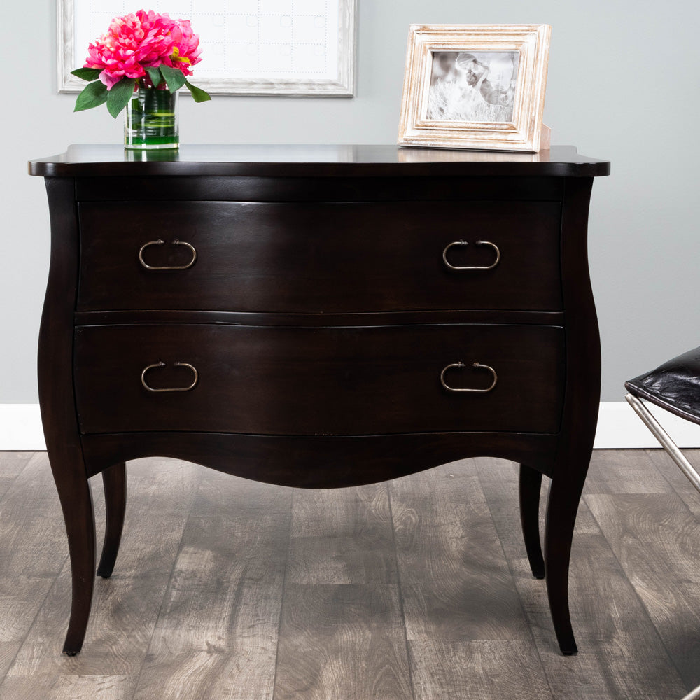 Butler Specialty Company - Rochelle 34 in. W Rectangular Wood 2 Drawer Accent Storage Chest, Dark Brown - 9307117