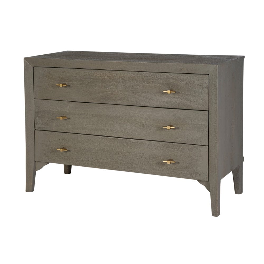 Butler Specialty Company - Rockport 46 in. W Rectangular Wood 3 Drawer Dresser, Gray - 5901496 view 1
