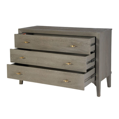 Butler Specialty Company - Rockport 46 in. W Rectangular Wood 3 Drawer Dresser, Gray - 5901496 view 2