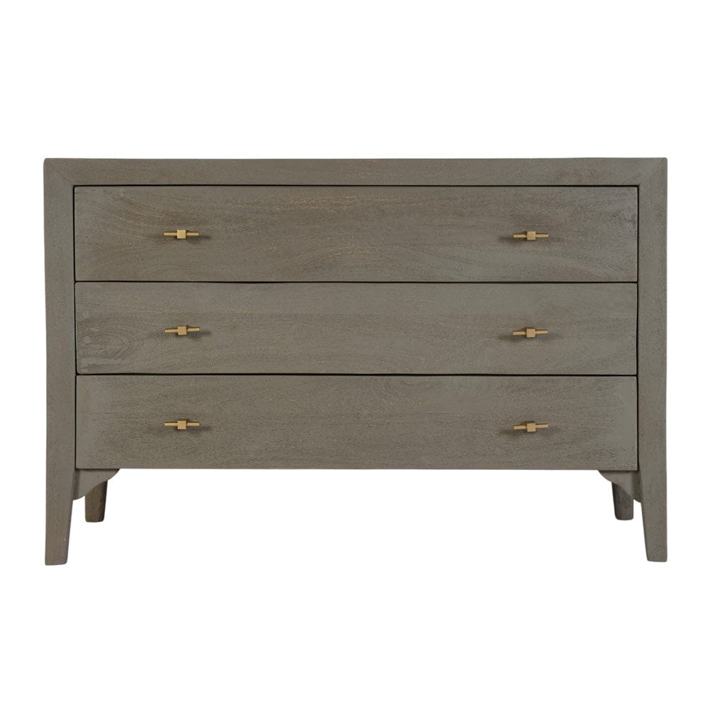 Butler Specialty Company - Rockport 46 in. W Rectangular Wood 3 Drawer Dresser, Gray - 5901496 view 3