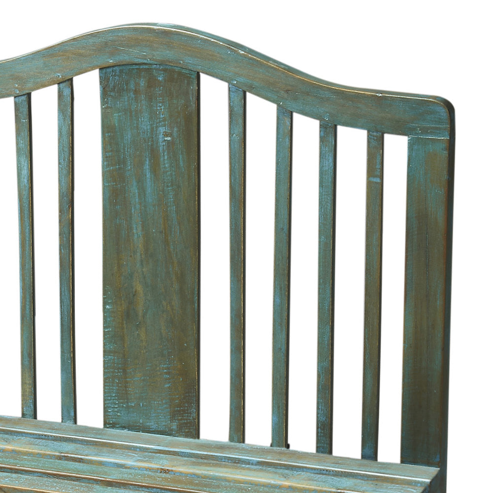 Butler Specialty Company - Artifacts - Roseland 30.25 W Rectangular Wood Bench with Back, Blue - 2853070