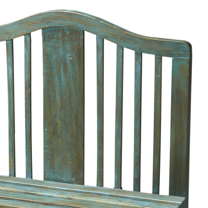 Butler Specialty Company - Artifacts - Roseland 30.25 W Rectangular Wood Bench with Back, Blue - 2853070