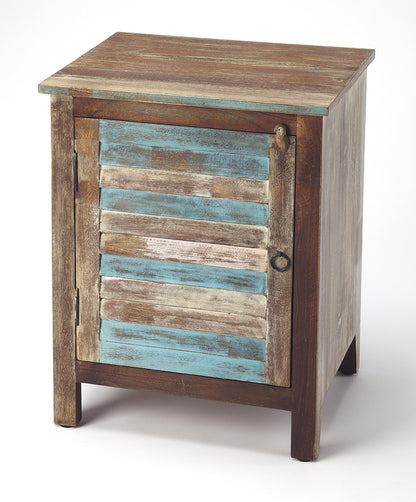 Butler Specialty Company - Artifacts - Rustic Shutter Painted Accent Cabinet, Multi-Color - 5317290