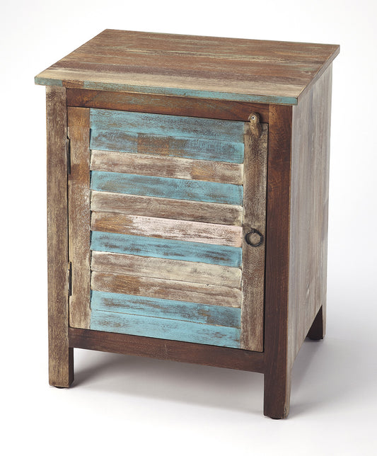 Butler Specialty Company - Artifacts - Rustic Shutter Painted Accent Cabinet, Multi-Color - 5317290