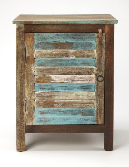 Butler Specialty Company - Artifacts - Rustic Shutter Painted Accent Cabinet, Multi-Color - 5317290