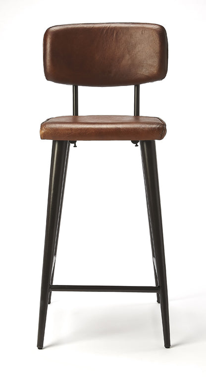 Butler Specialty Company - Saddle Leather 26" Counter Stool, Dark Brown - 5378344