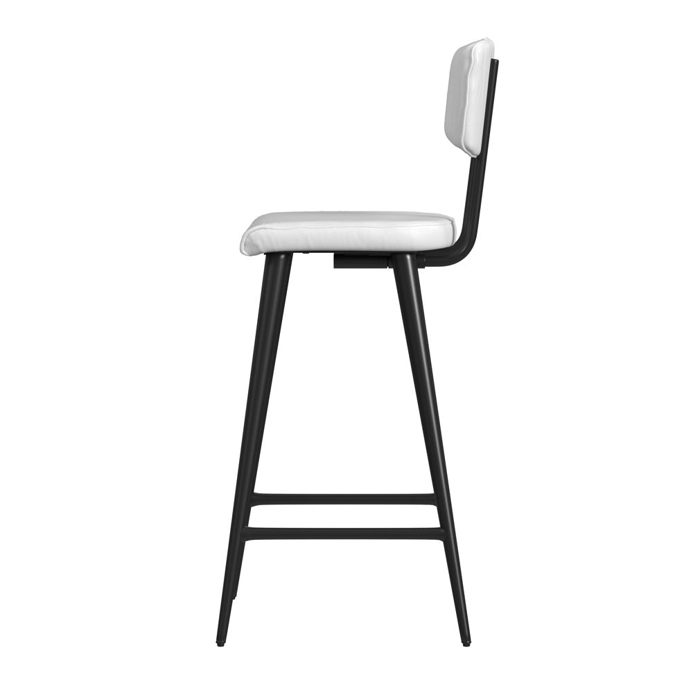 Butler Specialty Company - Saddle Leather Rectangular 26" Counter Stool, White - 5378411