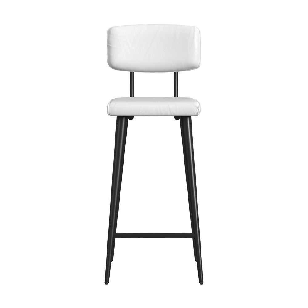 Butler Specialty Company - Saddle Leather Rectangular 26" Counter Stool, White - 5378411