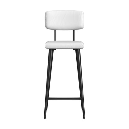Butler Specialty Company - Saddle Leather Rectangular 26" Counter Stool, White - 5378411