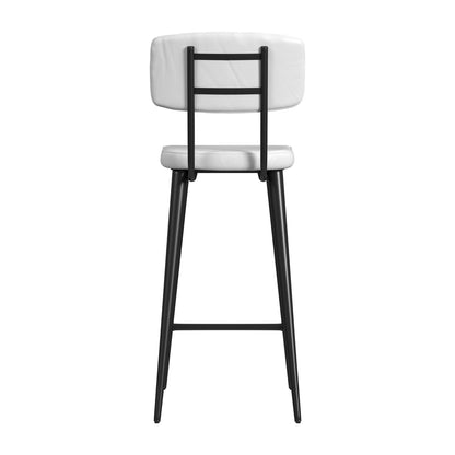 Butler Specialty Company - Saddle Leather Rectangular 26" Counter Stool, White - 5378411