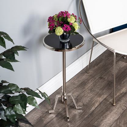Butler Specialty Company - Sash Metal & Marble Side Table, Silver - 5491220