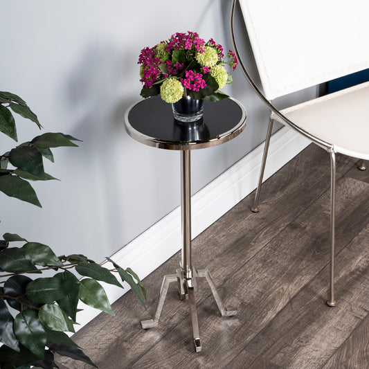 Butler Specialty Company - Sash Metal & Marble Side Table, Silver - 5491220