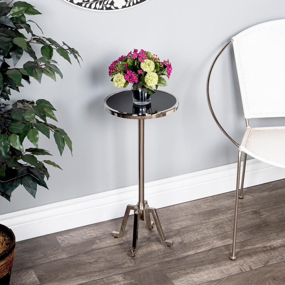 Butler Specialty Company - Sash Metal & Marble Side Table, Silver - 5491220