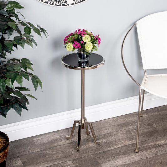 Butler Specialty Company - Sash Metal & Marble Side Table, Silver - 5491220