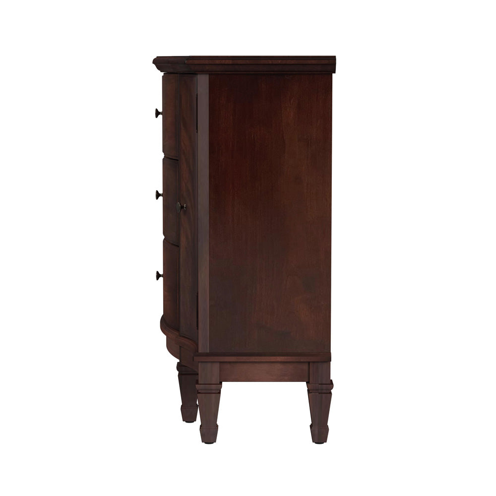 Butler Specialty Company - Sheffield 40 in. W Rectangular Wood 3 Drawer 2 Door Accent Cabinet, Dark Brown - 674024