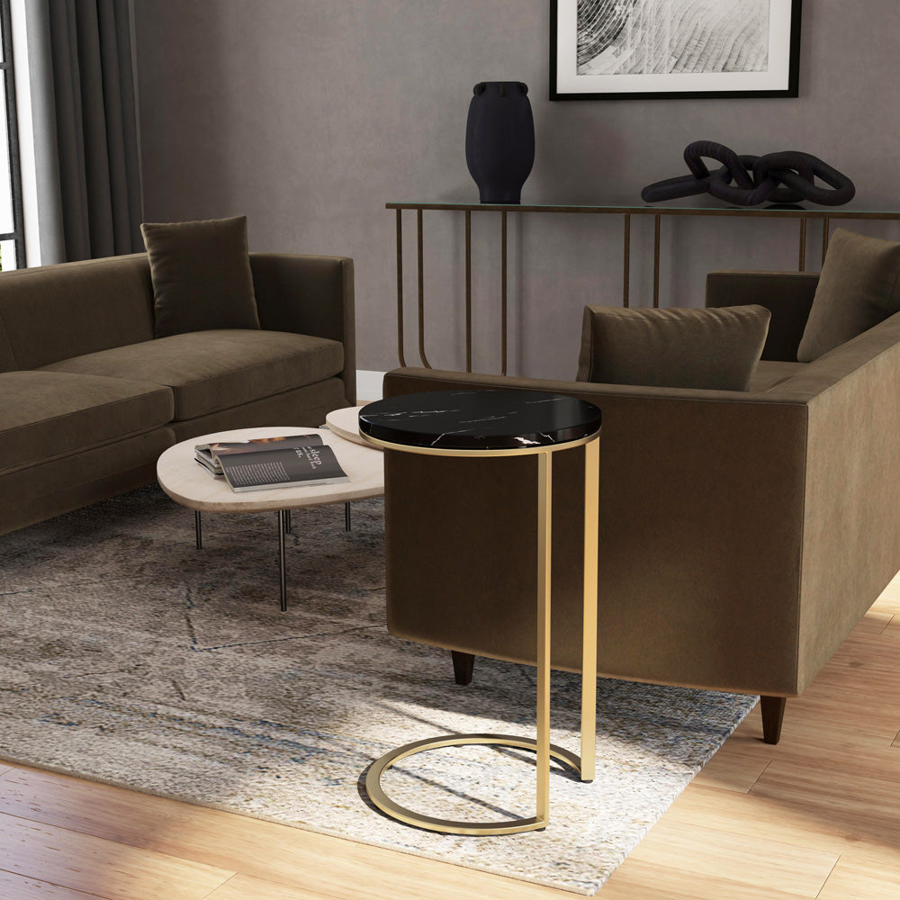 Butler Specialty Company - Shounderia Marble Side Table, Black - 5277402